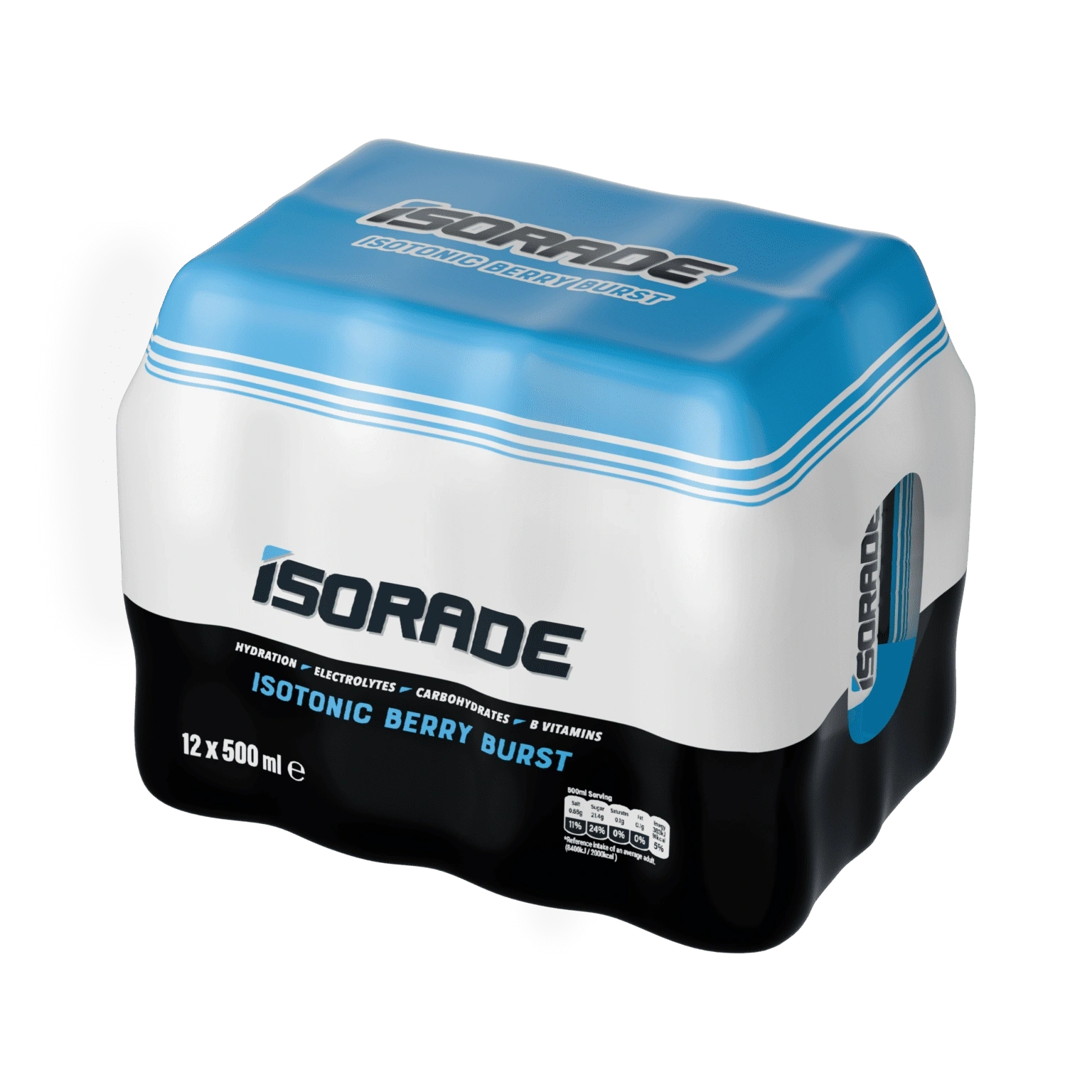 Isorade Isotonic Berry Burst 12x500ml – EatsnTreats